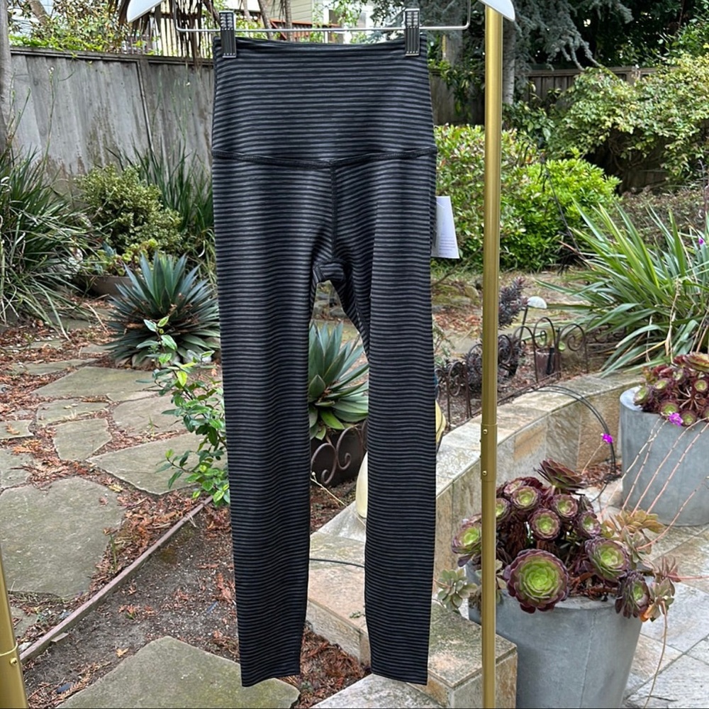 Beyond Yoga Black Striped Leggings